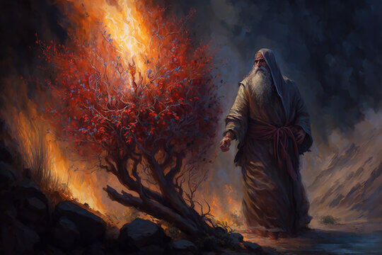 משה והסנה הבוער
